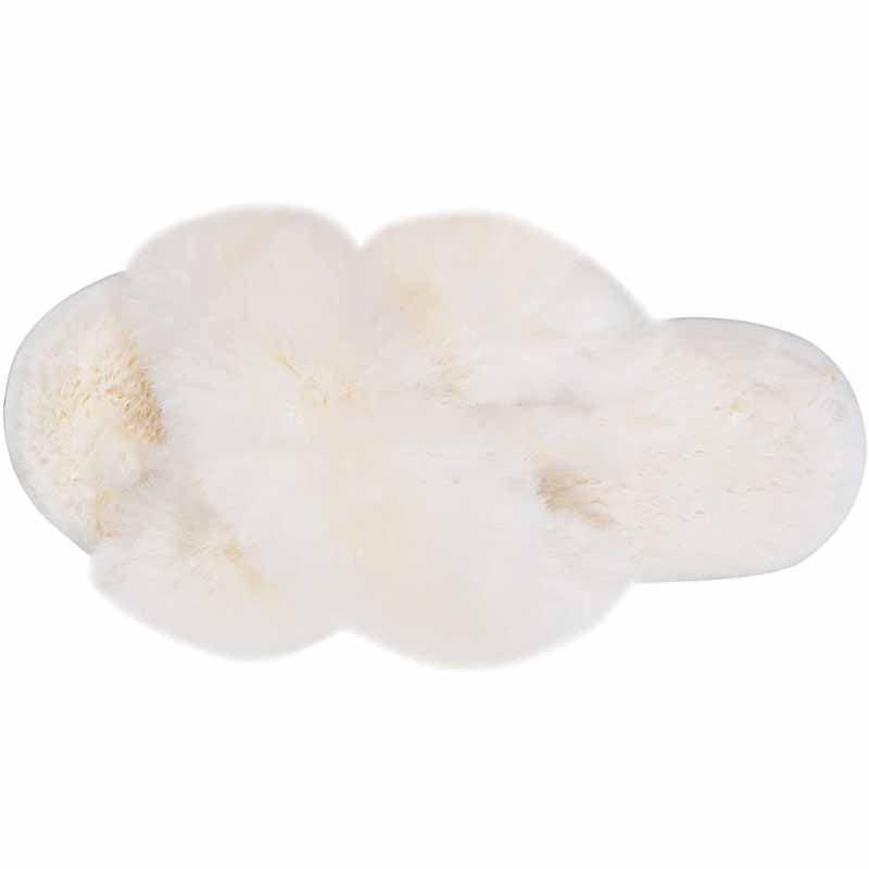 Exclusive Warm Fluffy Slippers — Beige — Size 36or37 — Detail View