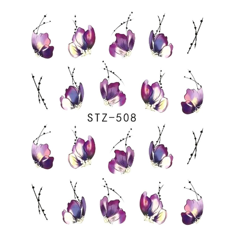 Exclusive Water Transfer Decal Sliders for Nail Art Decoration — STZ 502 — Alternate View 13