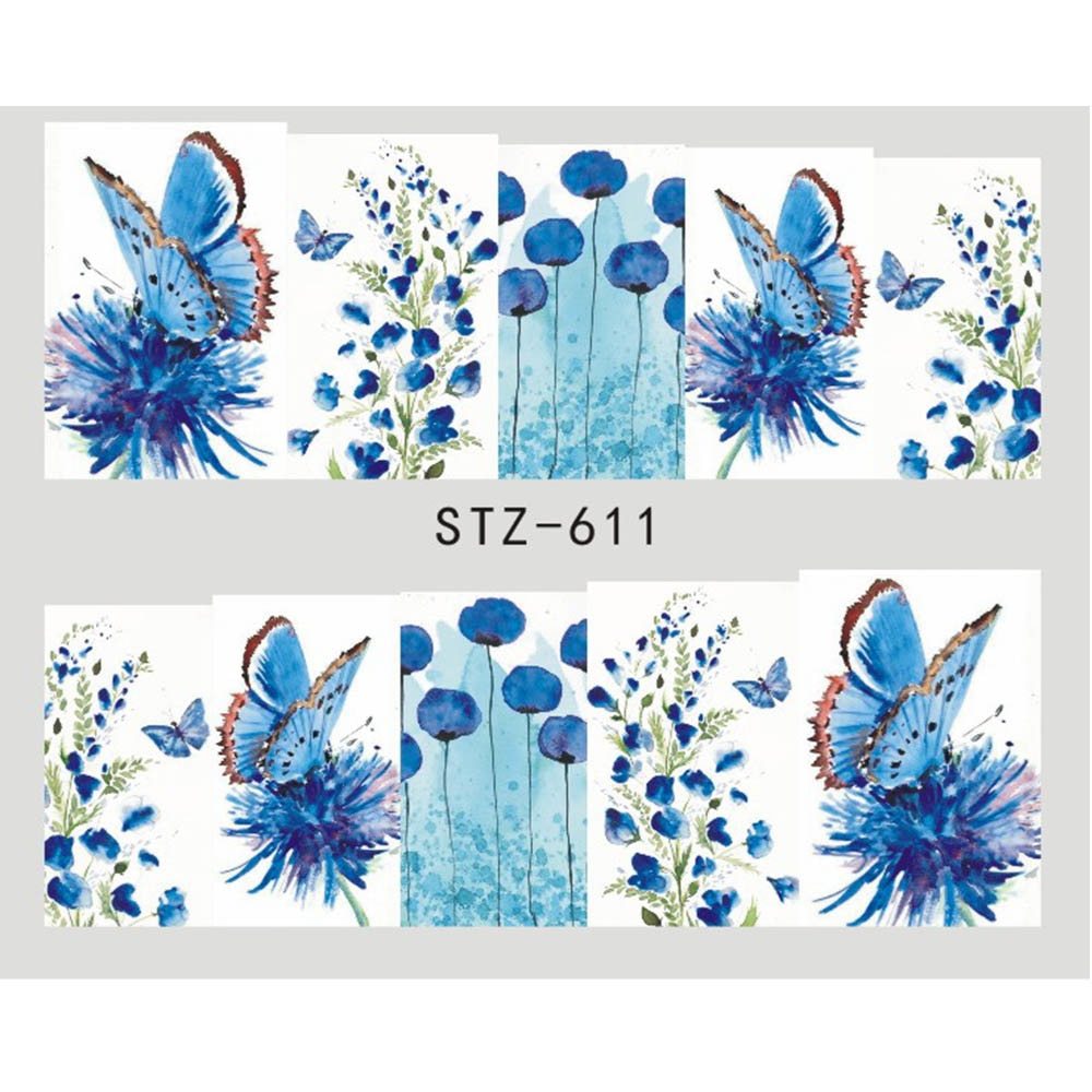 Exclusive Water Transfer Decal Sliders for Nail Art Decoration — STZ 502 — Alternate View 9