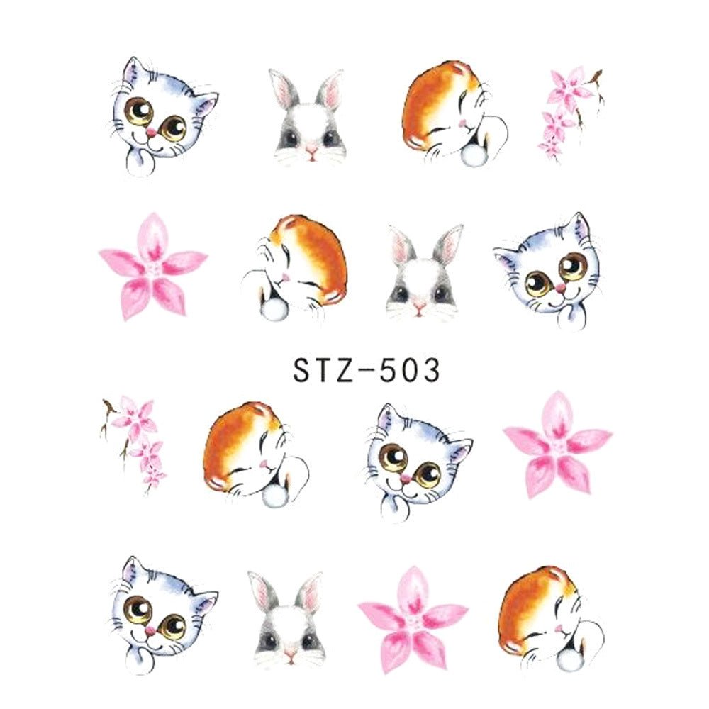 Exclusive Water Transfer Decal Sliders for Nail Art Decoration — STZ 502 — Alternate View 11