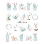 Exclusive Water Transfer Decal Sliders for Nail Art Decoration — STZ 502 — Detail View