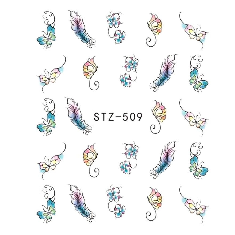 Exclusive Water Transfer Decal Sliders for Nail Art Decoration — STZ 502 — Alternate View 14