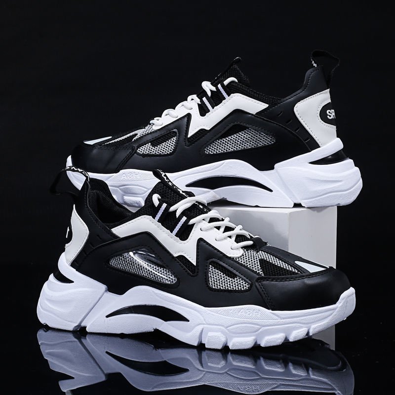 Exclusive Men Non Slip Walking Running Shoes Sports — Balckred — Size Size39 — Top View