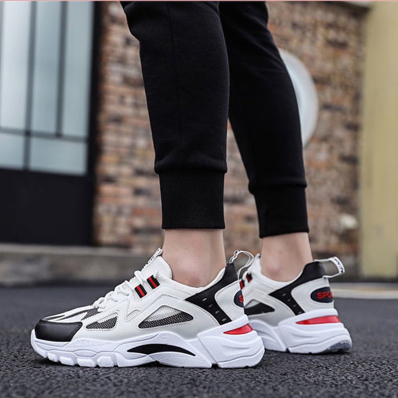 Exclusive Men Non Slip Walking Running Shoes Sports — Balckred — Size Size39 — Lifestyle View