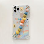 Exclusive Winter cute colored hair ball beads chain mobile phone case — 1style — Size iPhone7/8 SE2 — Alternate View 10