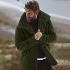 Exclusive Winter Men's Coat — Army Green — Size 3XL — Lifestyle View