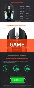 Exclusive Wireless Mouse with Rechargeable Battery — Black — Alternate View 9