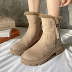 Exclusive Women Non-Slip Winter Shoes | Warm Fur Lined Boots — Black — Size Size35 — Alternate View 14