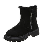 Exclusive Women Non-Slip Winter Shoes | Warm Fur Lined Boots — Black — Size Size35 — Alternate View 10