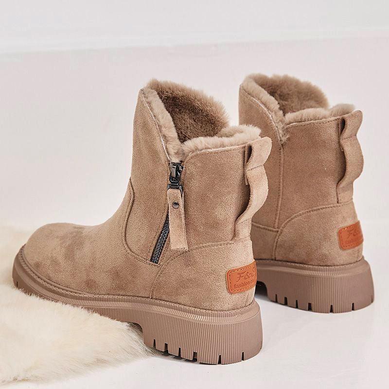 Exclusive Women Non-Slip Winter Shoes | Warm Fur Lined Boots — Black — Size Size35 — Alternate View 7