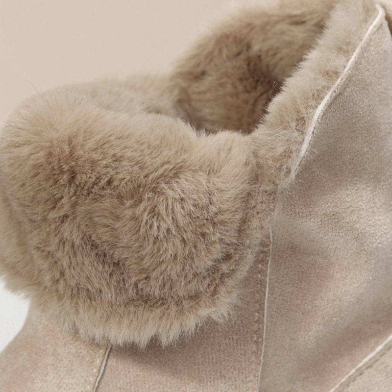 Exclusive Women Non-Slip Winter Shoes | Warm Fur Lined Boots — Black — Size Size35 — Alternate View 12