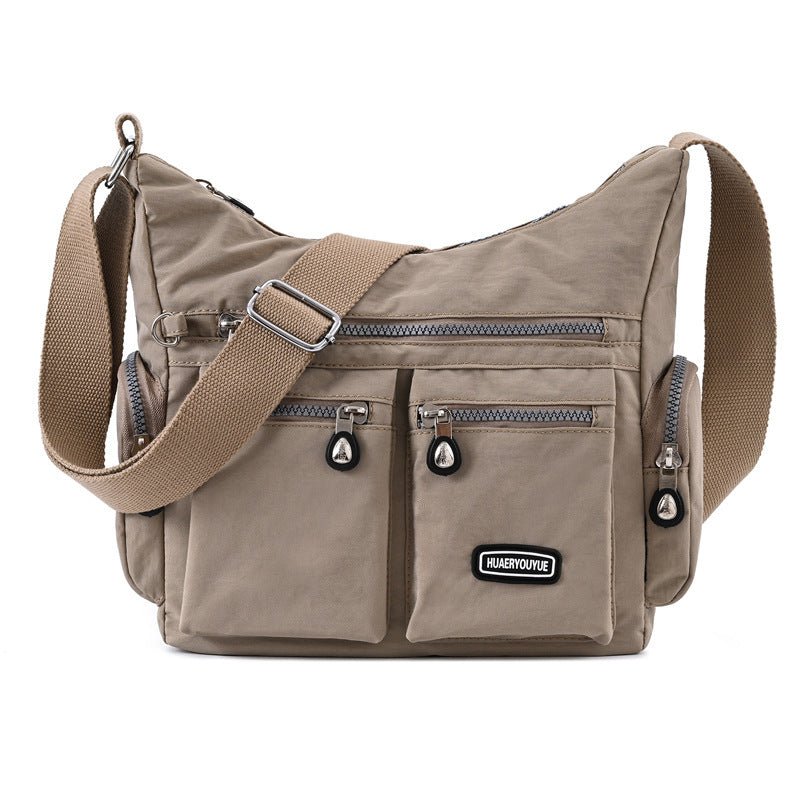 Exclusive Multiple Pockets Waterproof Crossbody Bags — Apricot — Alternate View 9