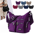 Exclusive Multiple Pockets Waterproof Crossbody Bags — Apricot — Front View