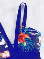 Exclusive Women's Floral Bikini One-piece Swimsuit — Black — Size L — Alternate View 14