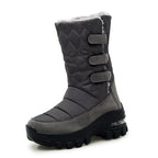 Exclusive Women's Velvet High-Top Snow Boots — Black — Size 35 — Detail View