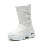 Exclusive Women's Velvet High-Top Snow Boots — Black — Size 35 — Lifestyle View
