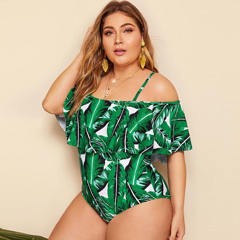 Exclusive Women's plus size bikini — Blue — Size 3XL — Back View