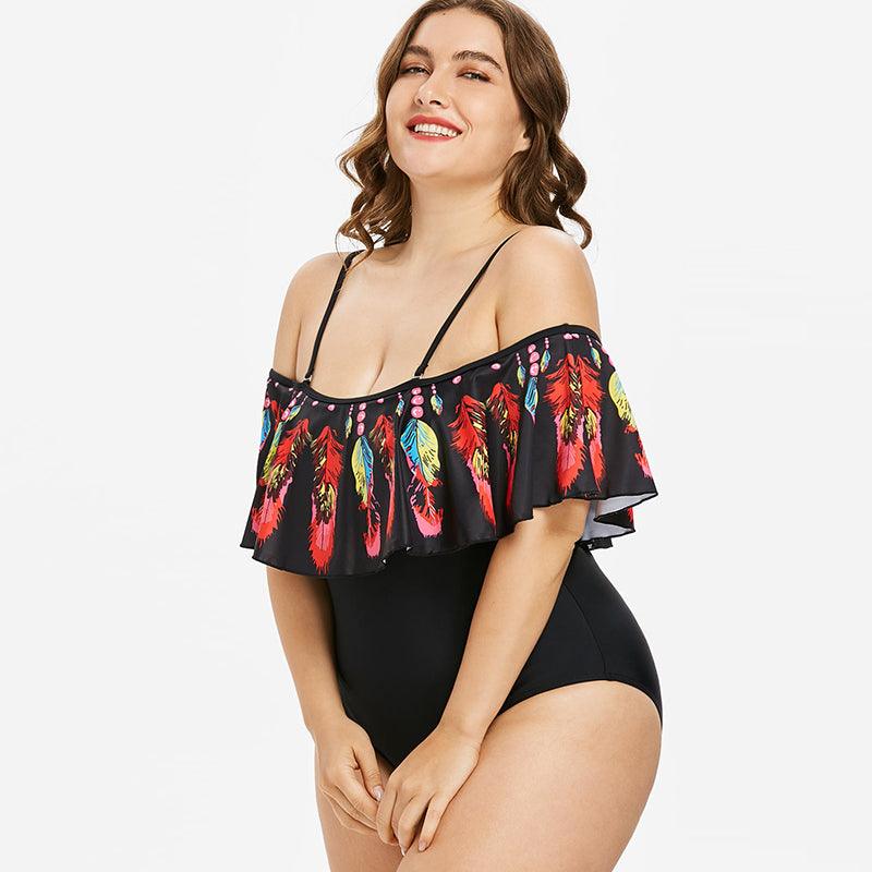 Exclusive Women's plus size bikini — Blue — Size 3XL — Detail View