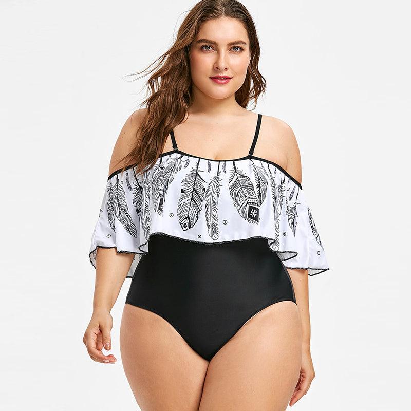 Exclusive Women's plus size bikini — Blue — Size 3XL — Lifestyle View