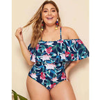 Exclusive Women's plus size bikini — Blue — Size 3XL — Side View
