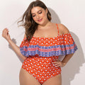 Exclusive Women's plus size bikini — Blue — Size 3XL — Front View