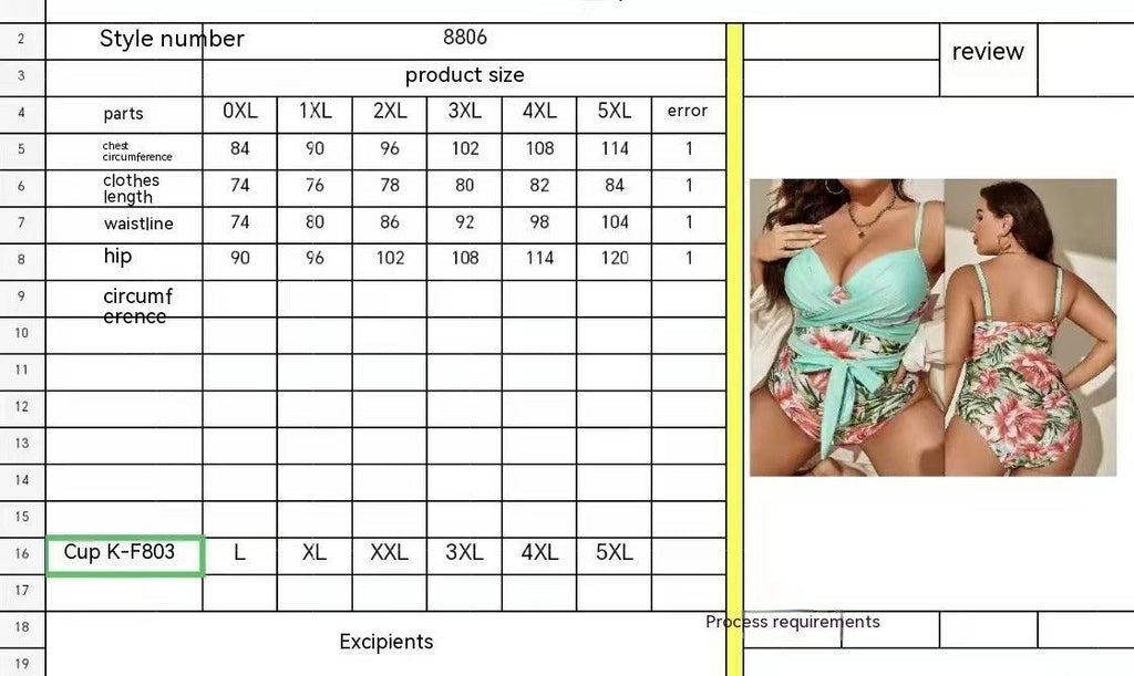 Exclusive Women's Plus Size One-piece Bikini — Black — Size L — Alternate View 7