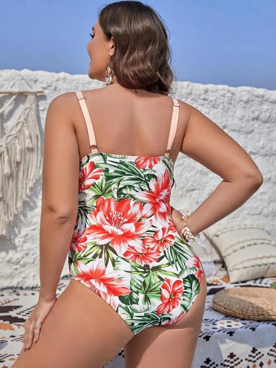 Exclusive Women's Plus Size One-piece Bikini — Black — Size L — Alternate View 12