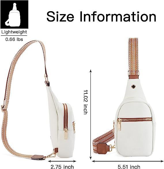 Exclusive Women's Small Shoulder Bag Leather Crossbody Bag — Amber — Size 20to35L — Side View