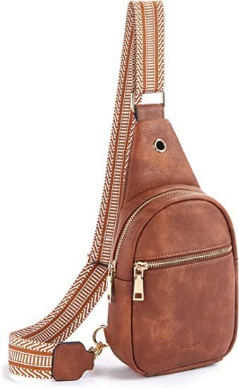 Exclusive Women's Small Shoulder Bag Leather Crossbody Bag — Amber — Size 20to35L — Alternate View 8