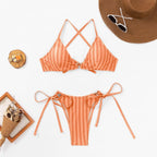 Exclusive Women’s Split Bikini Two-Piece Set | Stylish & Comfortable — Orange — Size L — Alternate View 10