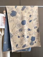 Exclusive Women's Thick Warm Printing Cashmere Scarf — FYR15 Beige Orange — Size 65x185cm — Alternate View 13