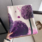 Exclusive Women's Thick Windproof Shawl — FYR143 Purple — Size 60x180cm — Alternate View 7