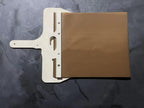 Exclusive Wooden Handle Transfer Pizza — Log — Size 42x26 — Detail View