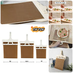 Exclusive Wooden Handle Transfer Pizza — Log — Size 42x26 — Back View