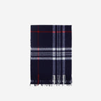Exclusive Wool Scarf Winter Popular Women's Men's Thickening Minimalist Plaid — Camel Gray Grid — Size 180x30CM — Alternate View 18
