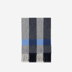 Exclusive Wool Scarf Winter Popular Women's Men's Thickening Minimalist Plaid — Camel Gray Grid — Size 180x30CM — Alternate View 9