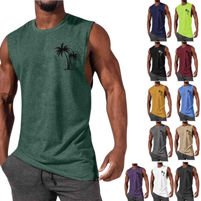 Exclusive Workout Muscle Men Sports Fitness T-shirt — Black — Size 3XL — Front View