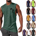 Exclusive Workout Muscle Men Sports Fitness T-shirt — Black — Size 3XL — Front View