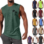 Exclusive Workout Muscle Men Sports Fitness T-shirt — Black — Size 3XL — Front View