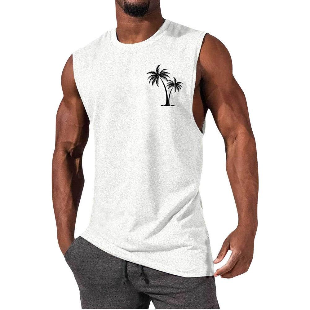 Exclusive Workout Muscle Men Sports Fitness T-shirt — Black — Size 3XL — Back View