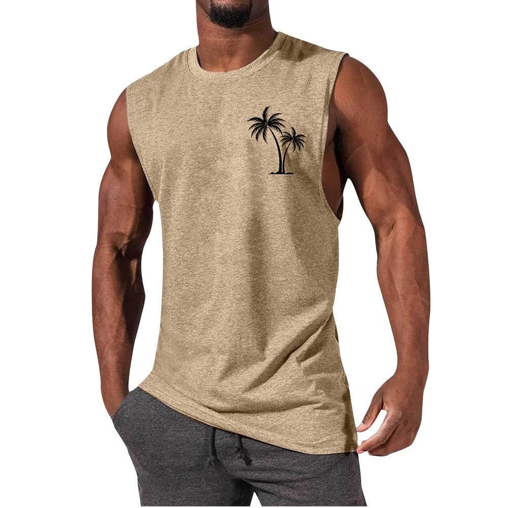 Exclusive Workout Muscle Men Sports Fitness T-shirt — Black — Size 3XL — Lifestyle View