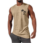 Exclusive Workout Muscle Men Sports Fitness T-shirt — Black — Size 3XL — Lifestyle View