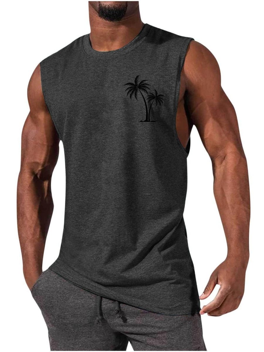 Exclusive Workout Muscle Men Sports Fitness T-shirt — Black — Size 3XL — Top View