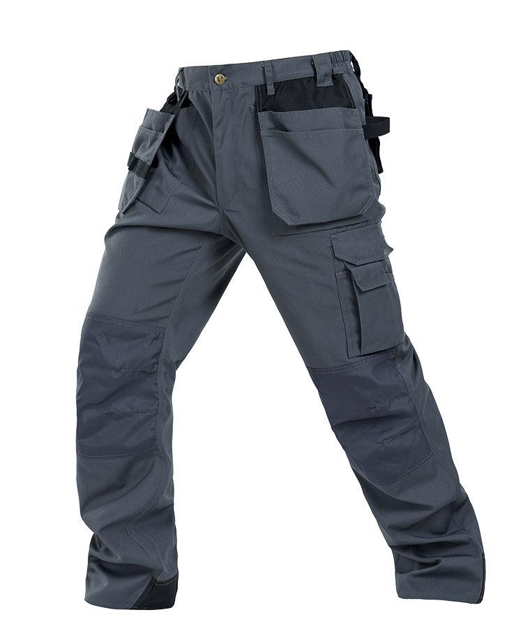 Exclusive Men's Multi-Pocket Workwear Trousers – Loose Fit Heavy-Duty Work Pants — Black — Size 103A — Alternate View 8