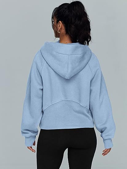 Exclusive Zipper Hoodies Sweatshirts With Pocket — Army Green — Size L — Alternate View 15