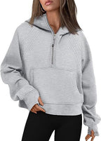 Exclusive Zipper Hoodies Sweatshirts With Pocket — Army Green — Size L — Alternate View 7