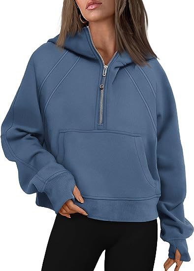 Exclusive Zipper Hoodies Sweatshirts With Pocket — Army Green — Size L — Detail View