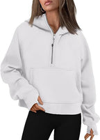 Exclusive Zipper Hoodies Sweatshirts With Pocket — Army Green — Size L — Alternate View 14