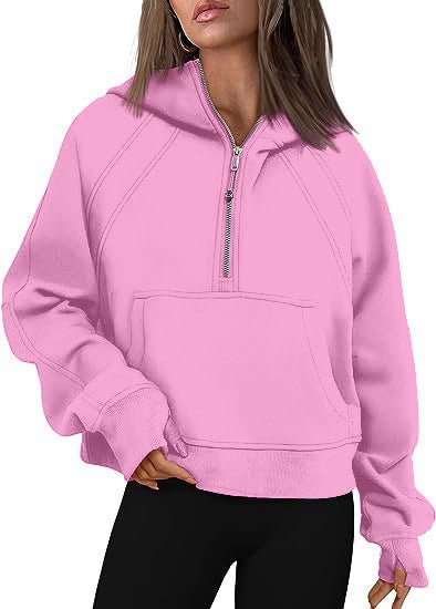 Exclusive Zipper Hoodies Sweatshirts With Pocket — Army Green — Size L — Side View